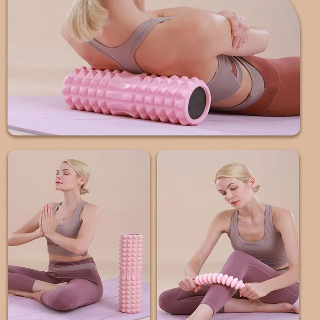 45cm Yoga Foam Roller & Massage Block