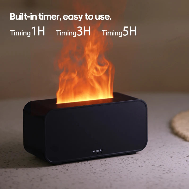 Flame Effect Aromatherapy Humidifier & Diffuser