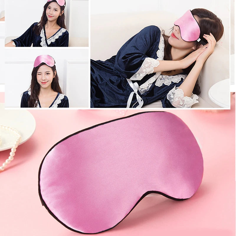100% Mulberry Silk Sleep Mask – Soft Eye Cover