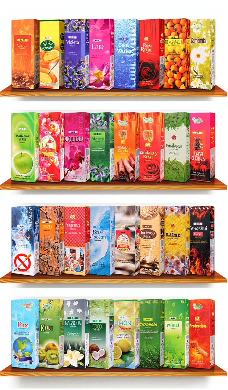 20pcs Indian Incense Sticks – White Sage & Mixed Scents