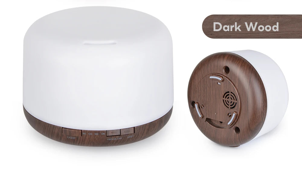 Ultrasonic Essential Oil Diffuser & Humidifier (300/500/1000ml)