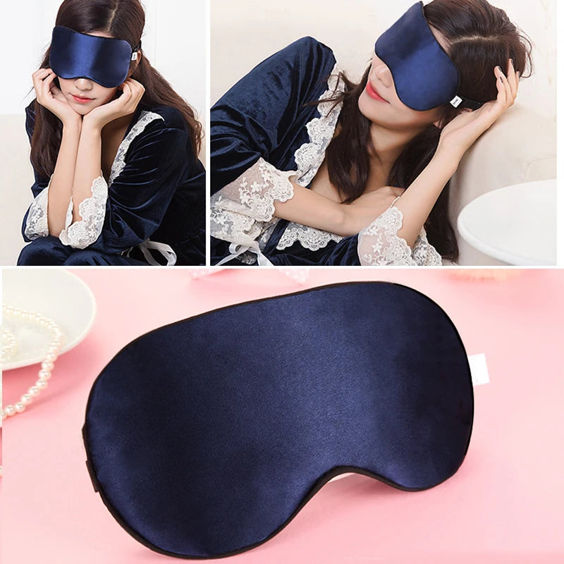100% Mulberry Silk Sleep Mask – Soft Eye Cover