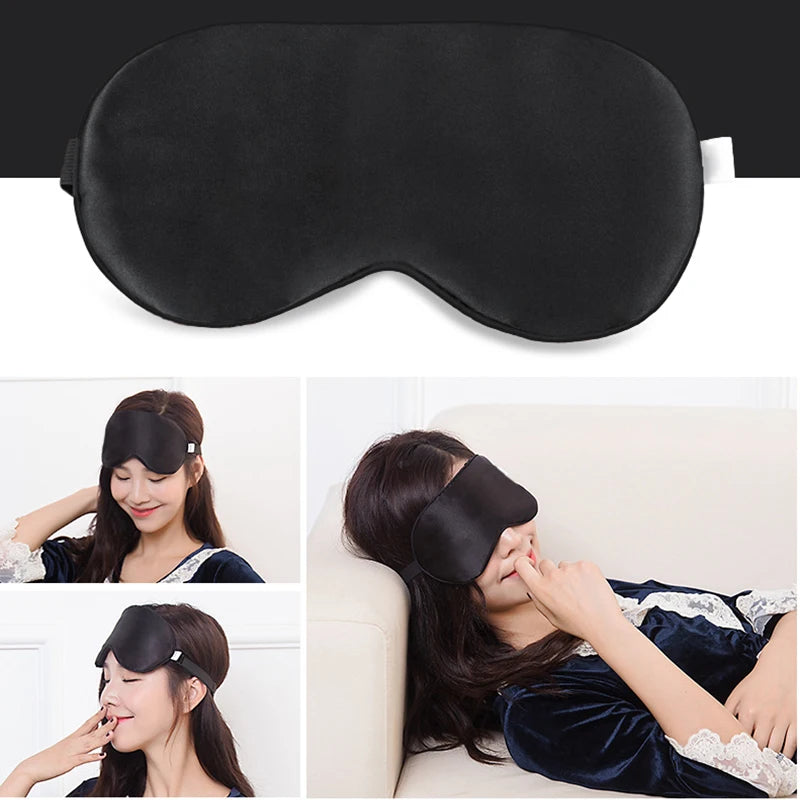 100% Mulberry Silk Sleep Mask – Soft Eye Cover