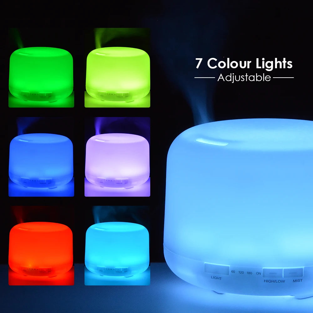 Ultrasonic Essential Oil Diffuser & Humidifier (300/500/1000ml)