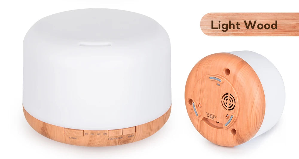 Ultrasonic Essential Oil Diffuser & Humidifier (300/500/1000ml)