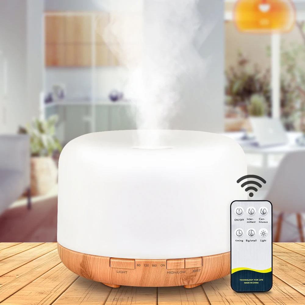 Ultrasonic Essential Oil Diffuser & Humidifier (300/500/1000ml)