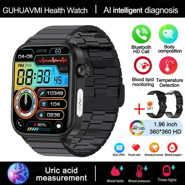 2025 ECG+PPG Health Smartwatch