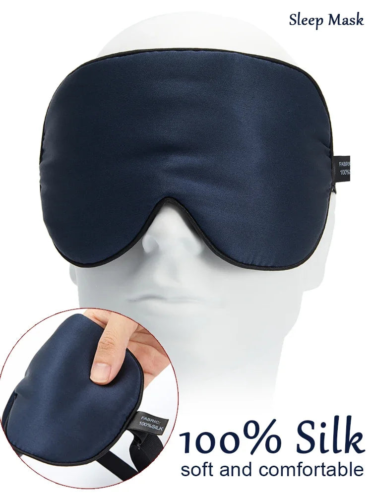 100% Mulberry Silk Sleep Mask – Soft Eye Cover