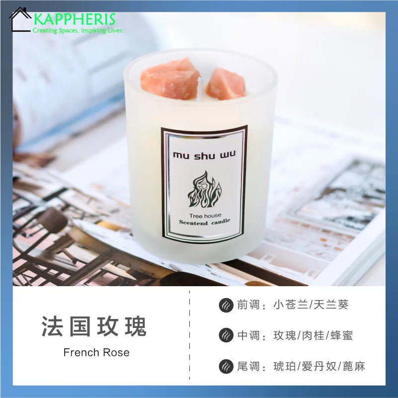 Crystal Glass Jar Scented Candles – Coconut Wax