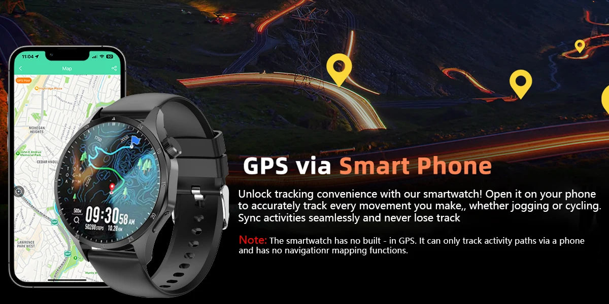 2025 Men’s AMOLED GPS Smartwatch