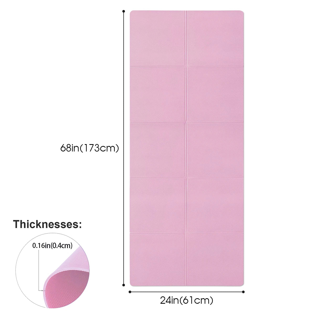 4mm Anti-Slip EVA Yoga Mat