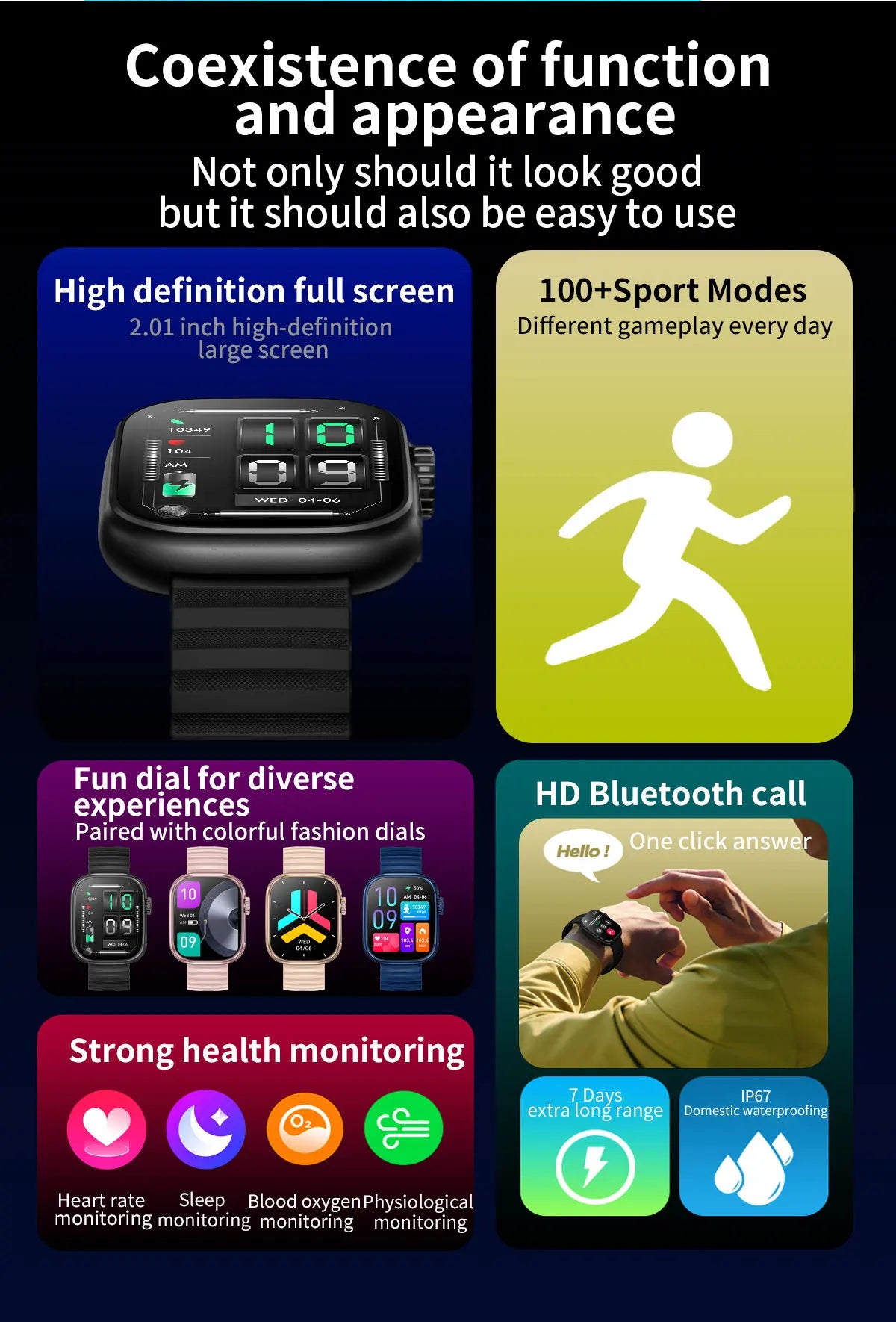 2025 Waterproof Sports Smartwatch