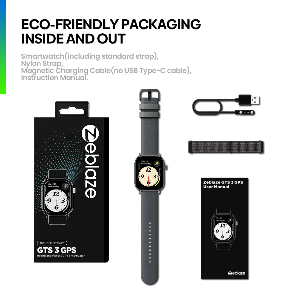 Zeblaze GTS 3 GPS Sports Smartwatch