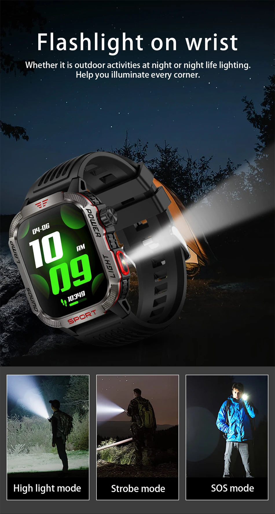 Military GPS Smartwatch for Men