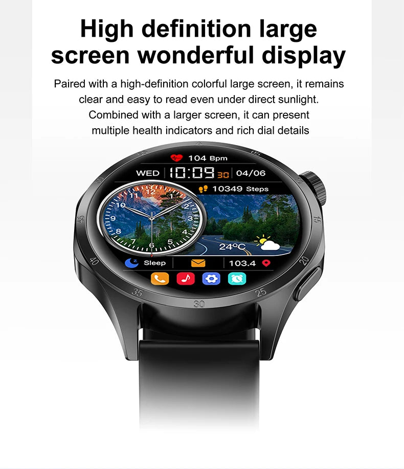 2025 Men’s AMOLED GPS Smartwatch