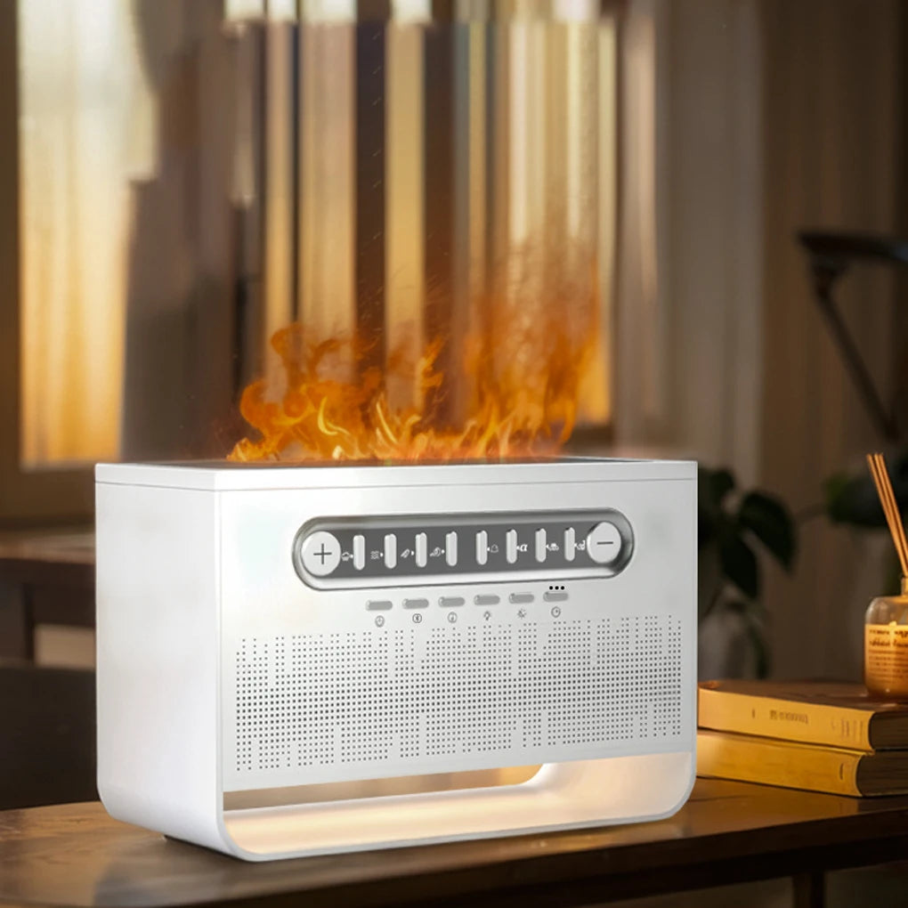 Bluetooth Speaker & Flame Humidifier with Aromatherapy