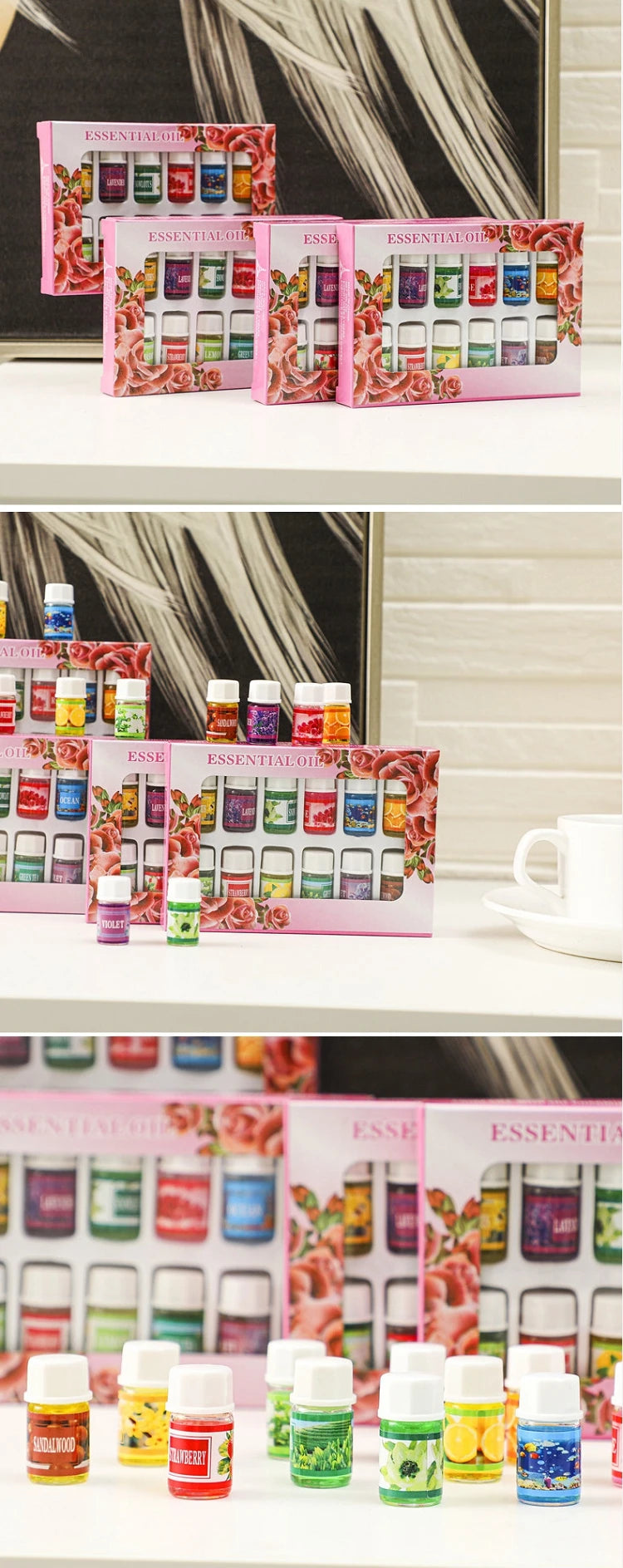 12pcs 3ml Natural Plant Essential Oil Set