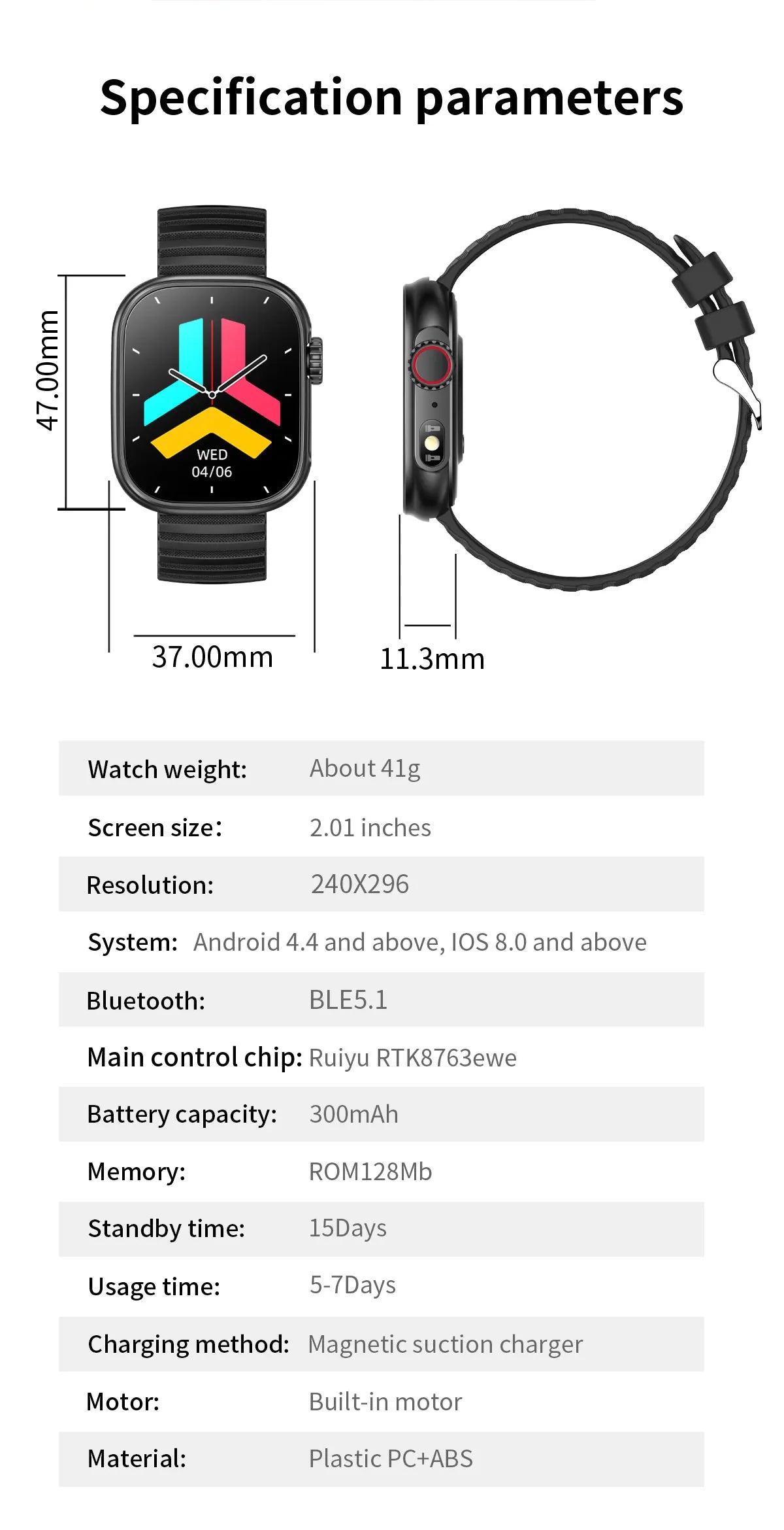 2025 Waterproof Sports Smartwatch