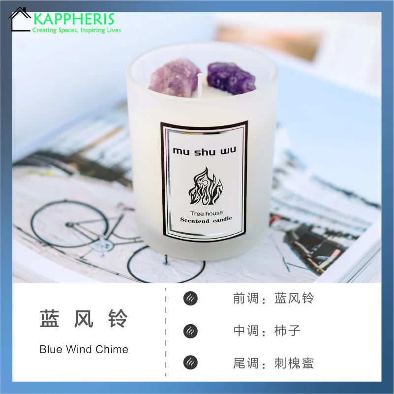 Crystal Glass Jar Scented Candles – Coconut Wax