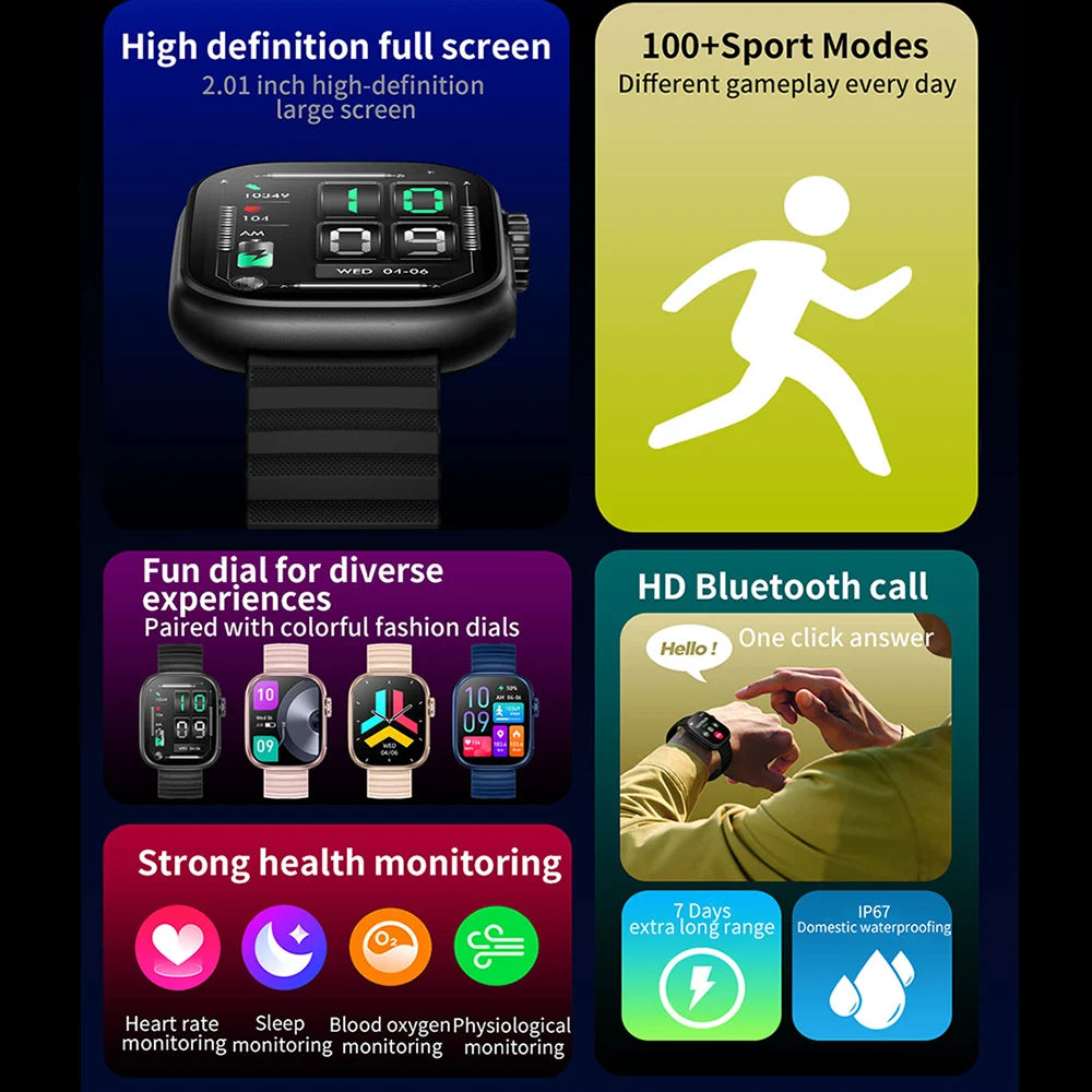 2025 Waterproof Sports Smartwatch