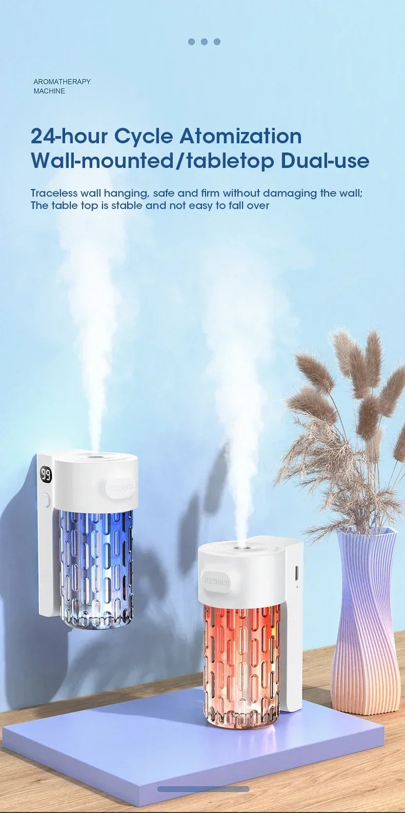 Smart Wall-Mounted Essential Oil Diffuser