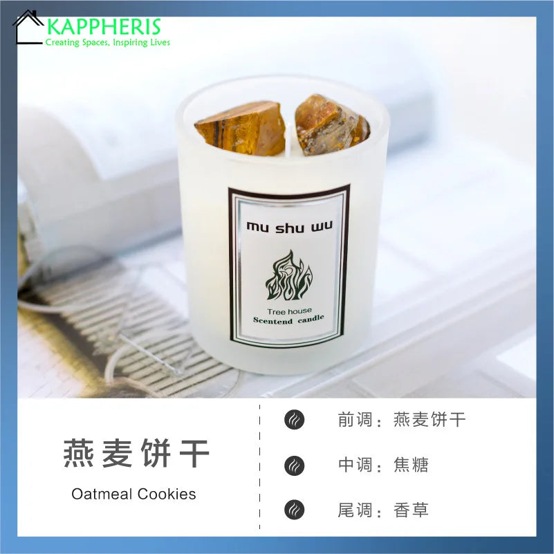 Crystal Glass Jar Scented Candles – Coconut Wax