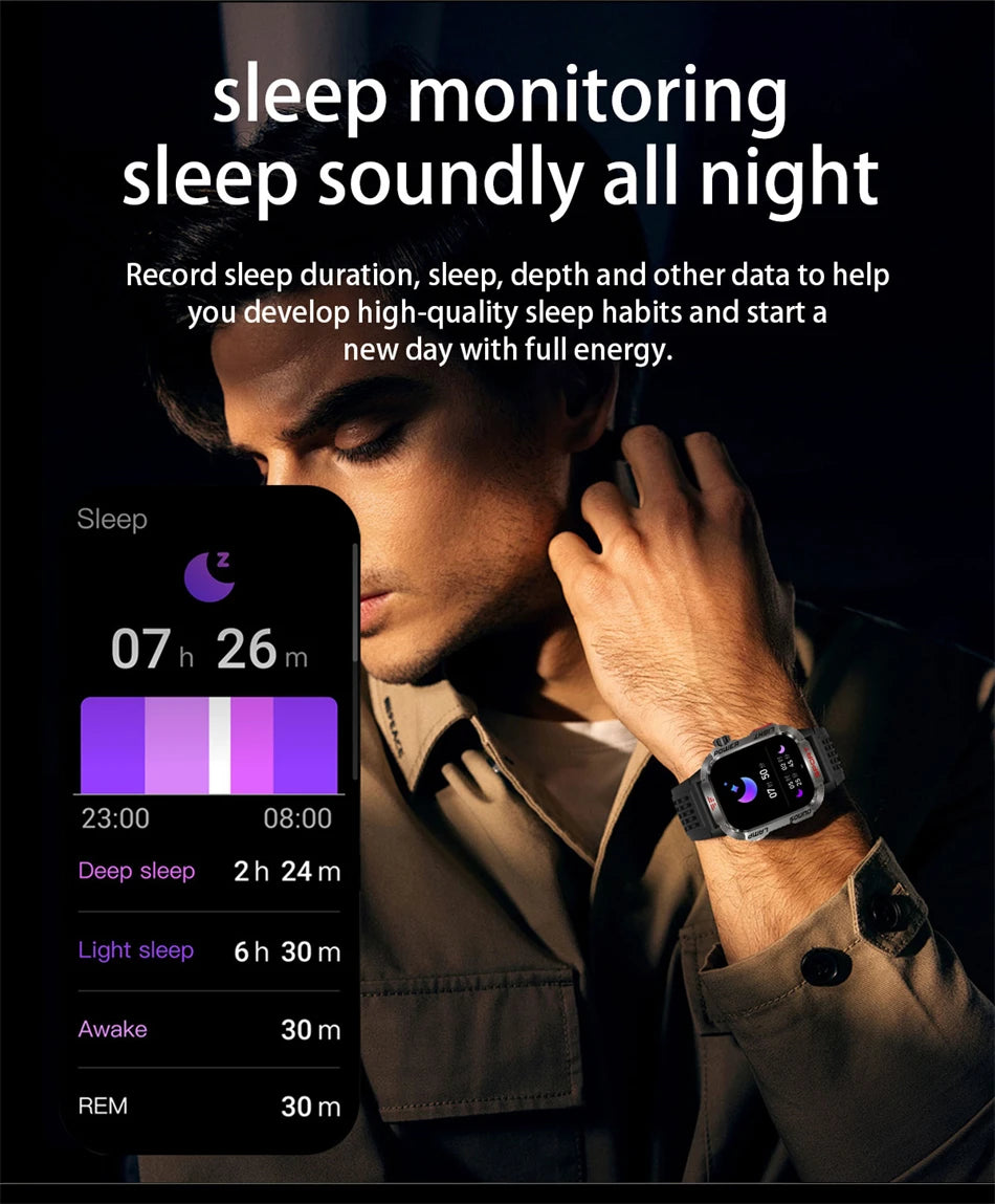 Military GPS Smartwatch for Men