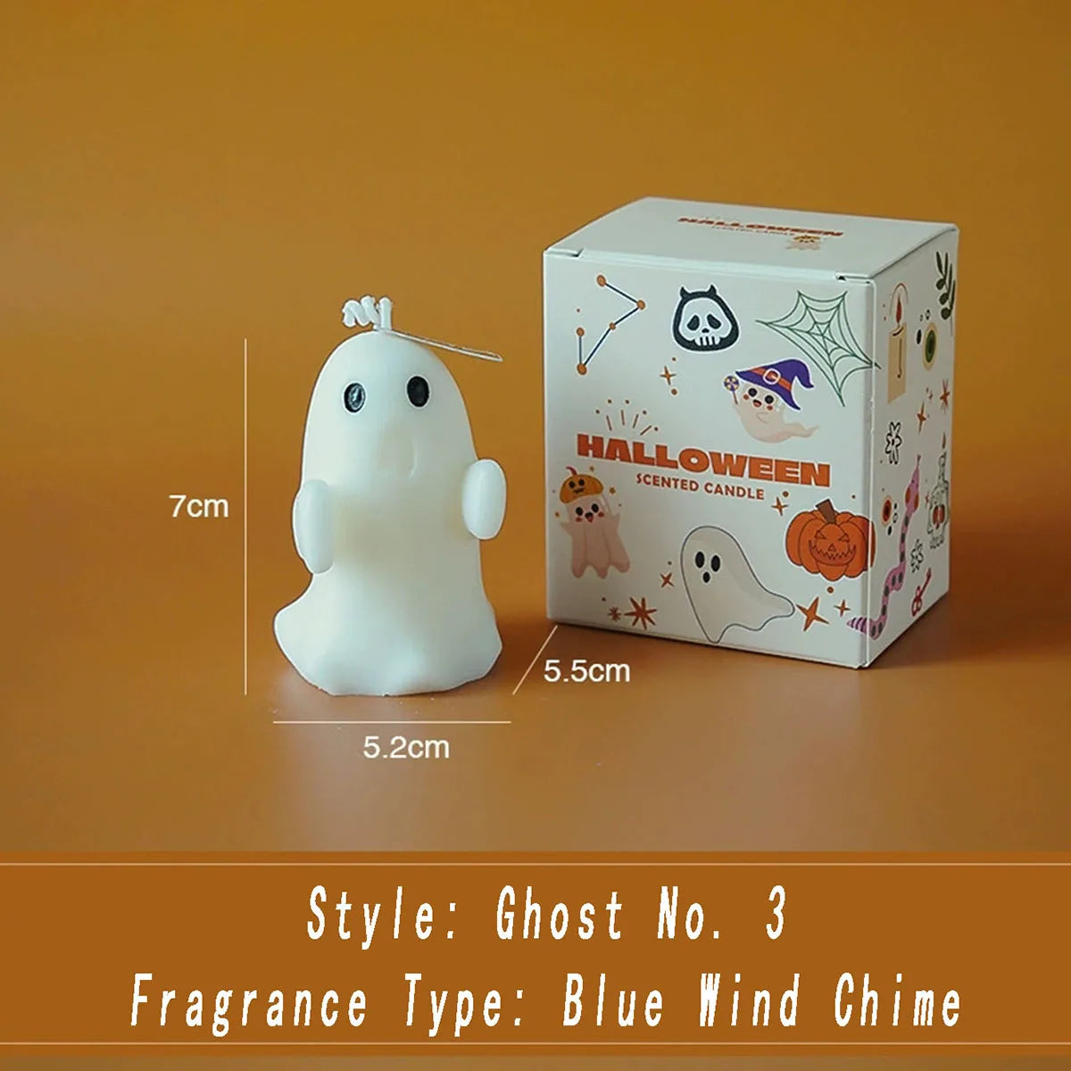 Halloween Ghost Aromatherapy Candle – 1pc