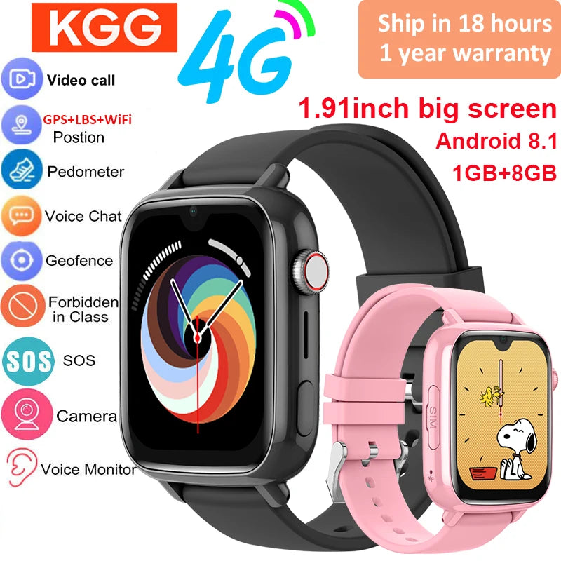 4G Kids GPS Smartwatch