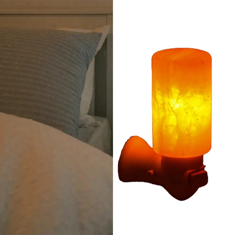Himalayan Crystal Salt Lamp with LED Warm Light