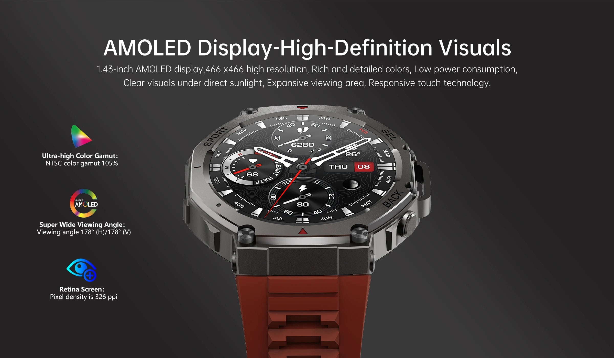 T-Rex 3 Ultra GPS Smartwatch 2025