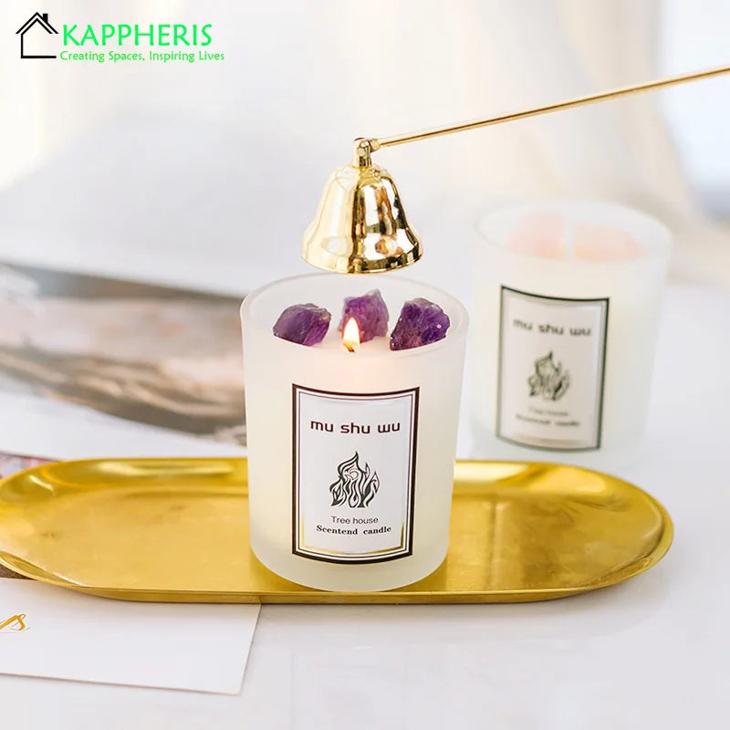 Crystal Glass Jar Scented Candles – Coconut Wax