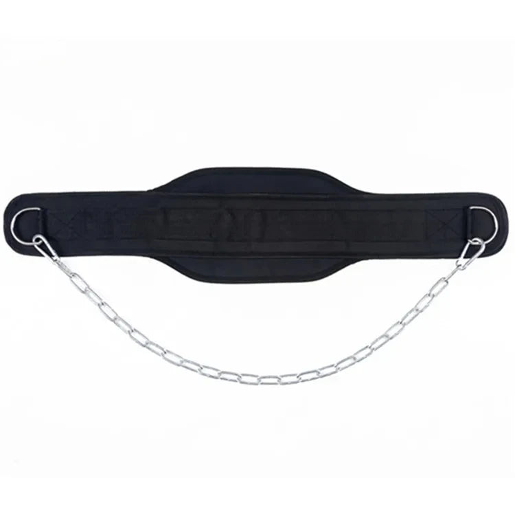 Neoprene Weight Lifting Dip Belt with Chain