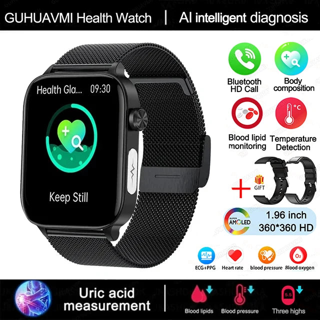 2025 ECG+PPG Health Smartwatch