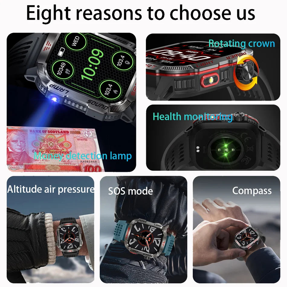 Military GPS Smartwatch for Men