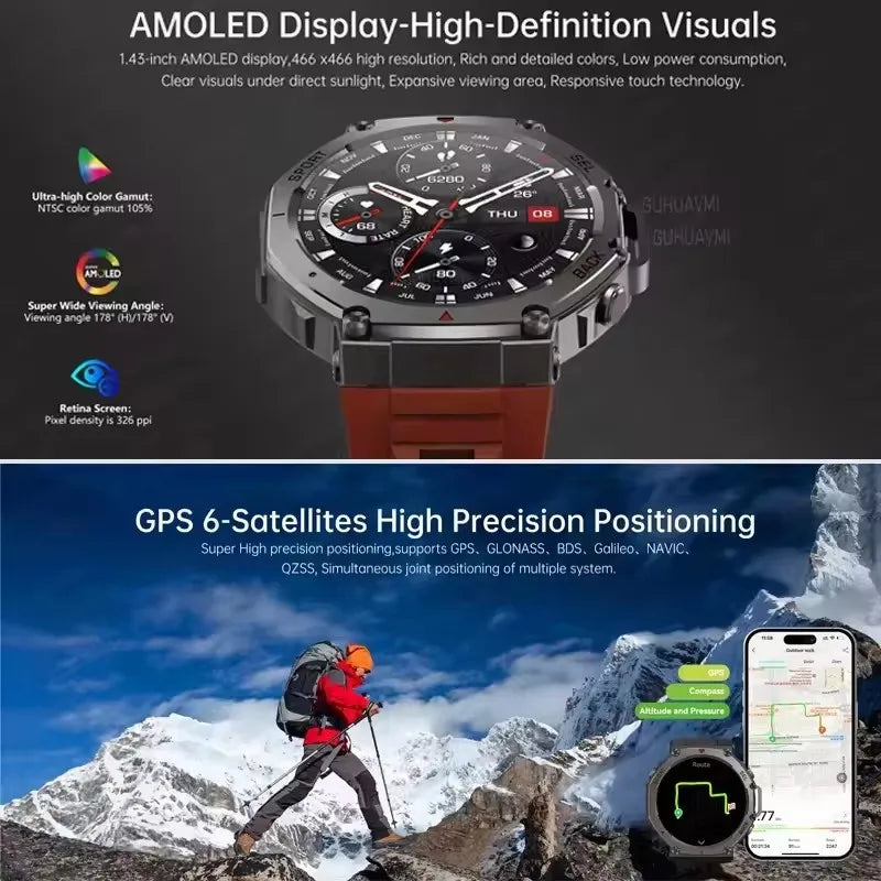 T-Rex 3 Ultra GPS Smartwatch 2025