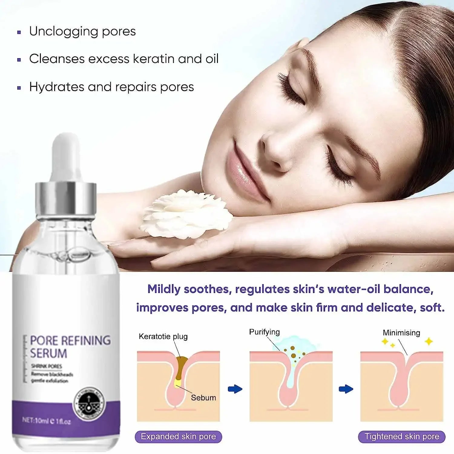 Pore Shrinking Serum – Tightening & Pore Minimizing Facial Essence