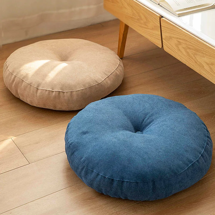 Round Floor Seat Pillow Cushion – Solid Color