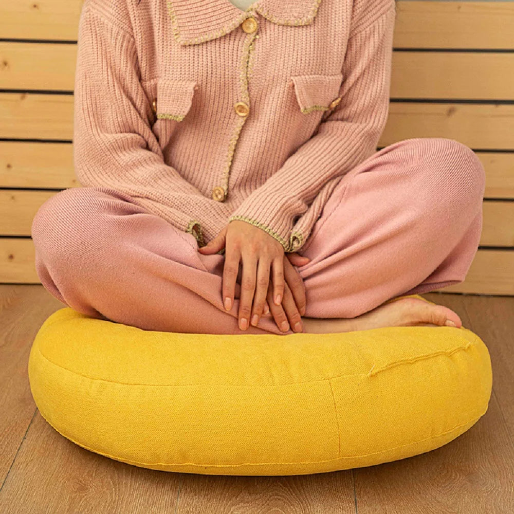 Round Floor Seat Pillow Cushion – Solid Color