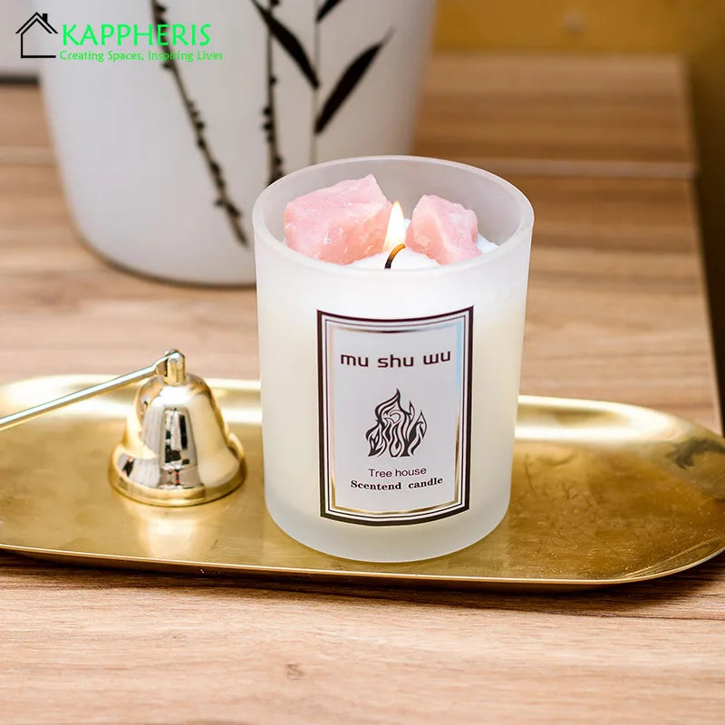 Crystal Glass Jar Scented Candles – Coconut Wax