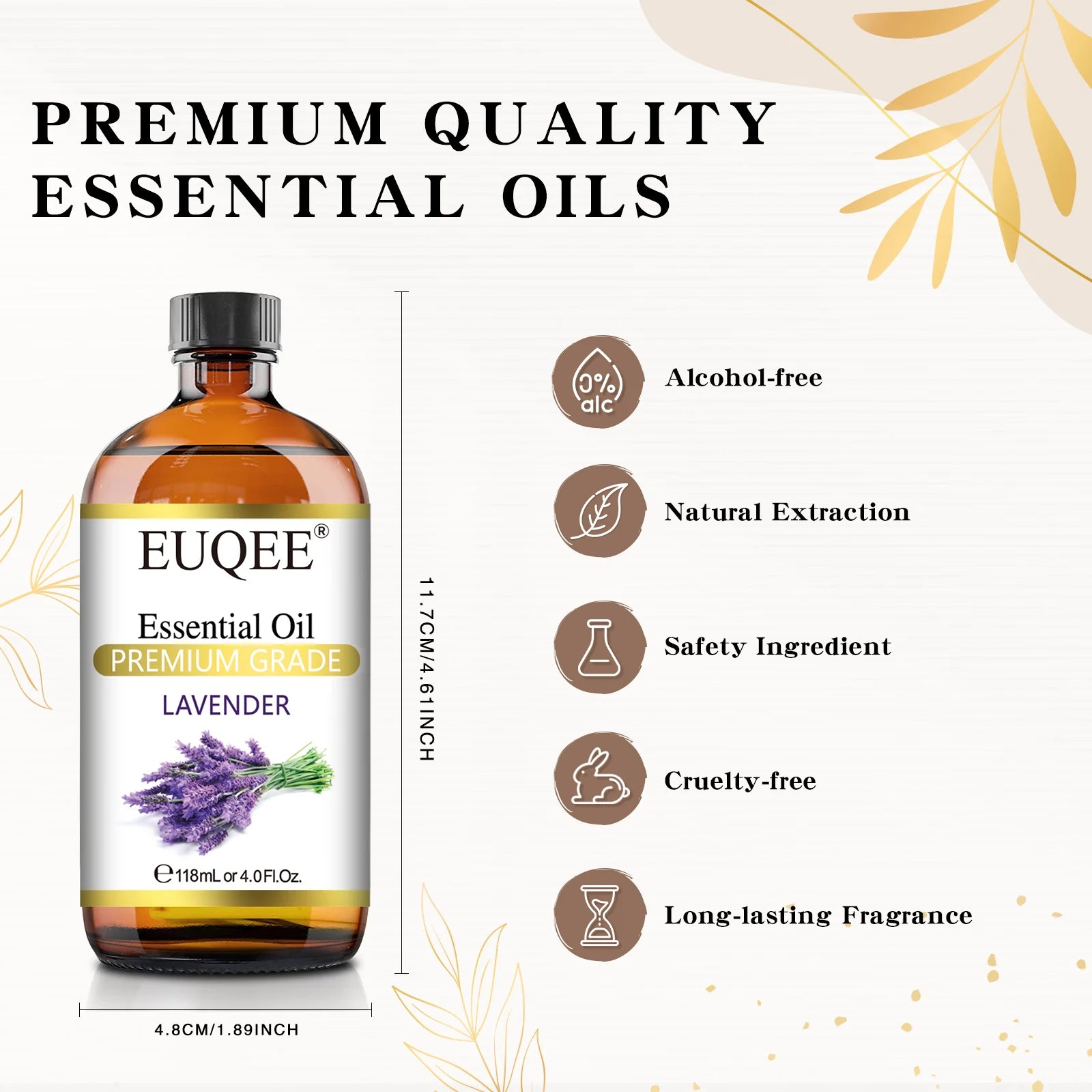 EUQEE 4oz Essential Oil for Aromatherapy & DIY