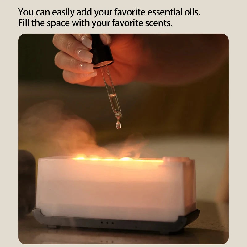 Flame Effect Aromatherapy Humidifier & Diffuser