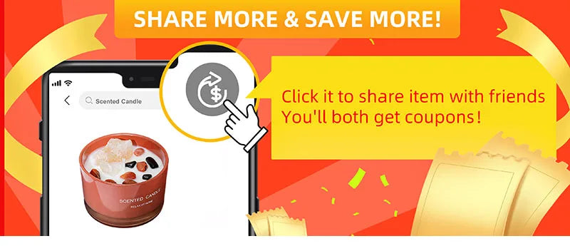 Crystal Glass Jar Scented Candles – Coconut Wax