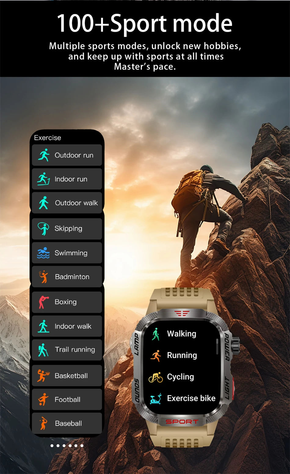 Military GPS Smartwatch for Men