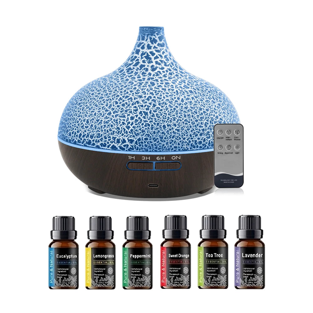 550ml Ultrasonic Aromatherapy Diffuser & Humidifier