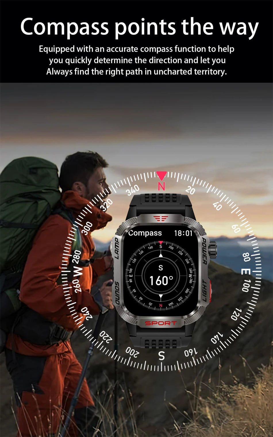 Military GPS Smartwatch for Men