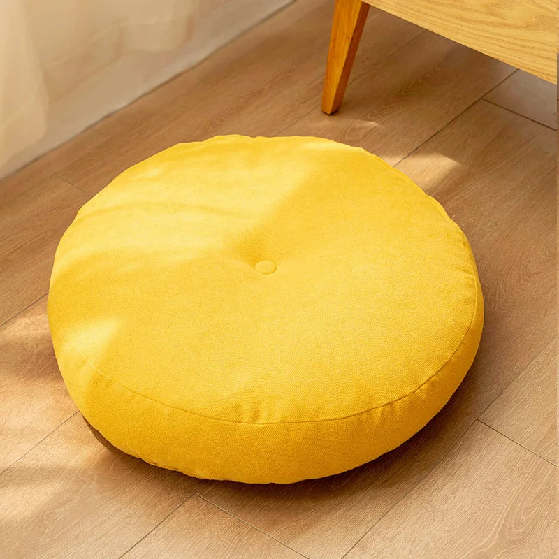 Round Floor Seat Pillow Cushion – Solid Color