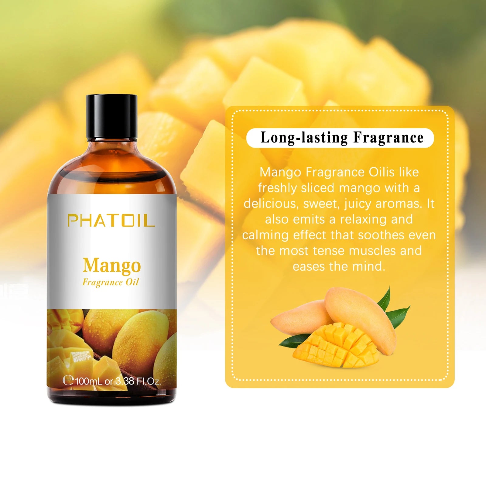 PHATOIL 100ml Aromatherapy Fragrance Oil – Multiple Scents