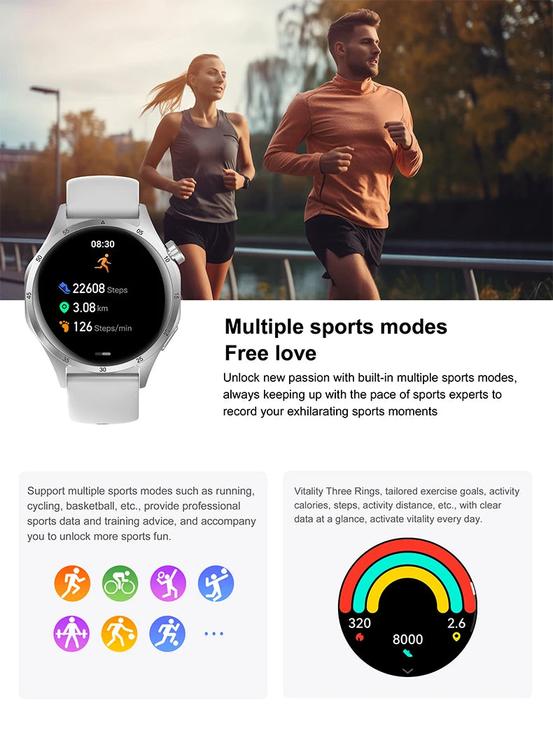 2025 Men’s AMOLED GPS Smartwatch