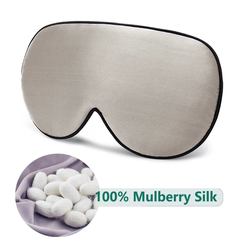 100% Mulberry Silk Sleep Mask – Soft Eye Cover
